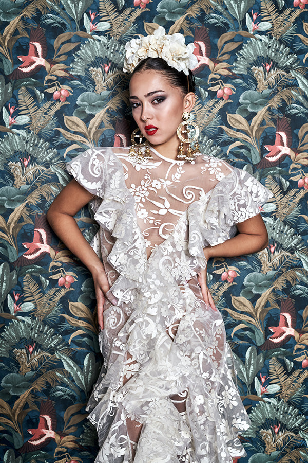 Vestido de novia de la colección couture de Sergy & Tapiju, confeccionada en Córdoba.
