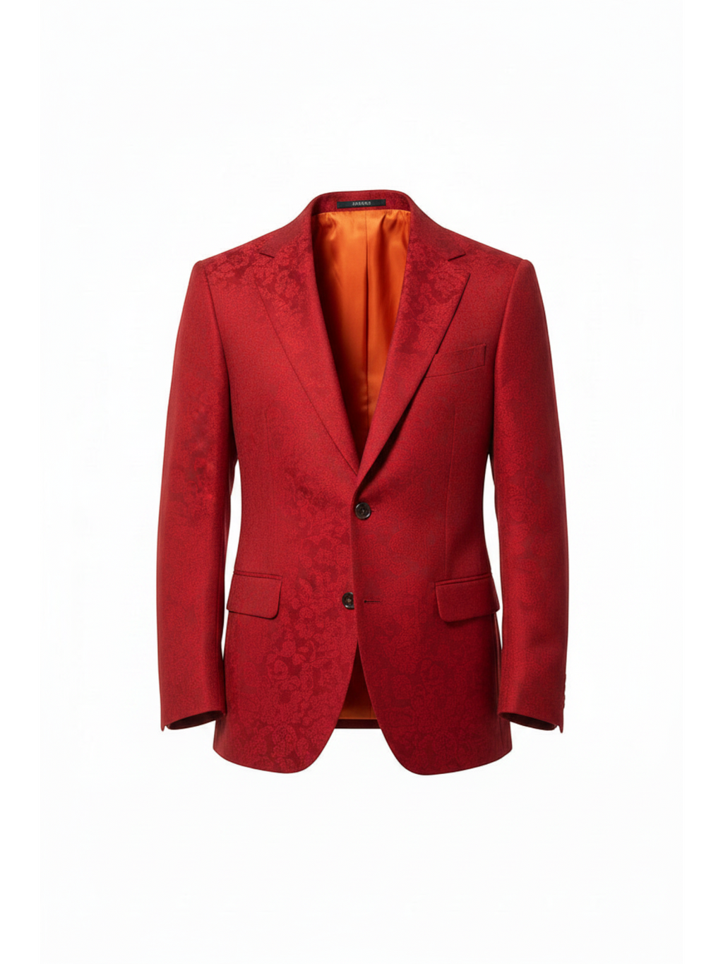Sergy & Tapiju chaqueta roja relaxed fit de la colección Karakolilo con cierre de dos botones delanteros  