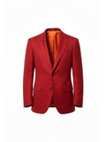 Sergy & Tapiju chaqueta roja relaxed fit de la colección Karakolilo con cierre de dos botones delanteros  